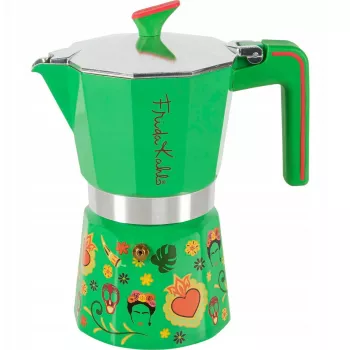 Bateria de cozinha Pedrini Frida Kahlo verde 02CF158 – conjunto de panelas decorativo