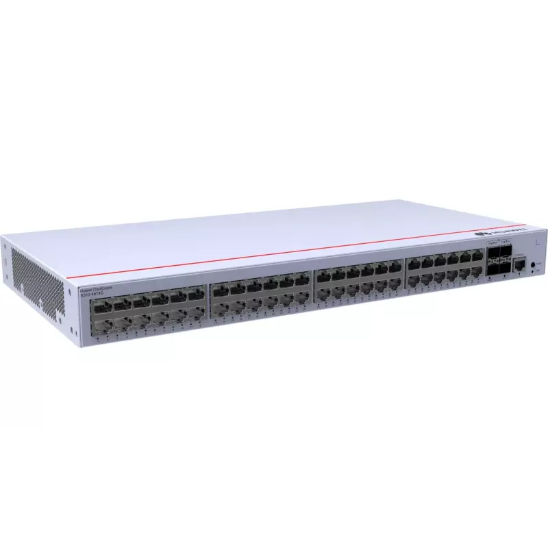 Switch HUAWEI CloudEngine S310-48T4S — 48x Gigabit Ethernet (10/100/1000), 1U, consola RJ-45, cinzento