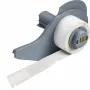 Etiquetas autoadesivas para impressora Brady M71-86-461, poliéster, transparente/branco, 1,52×6,67 cm, 100 unidades