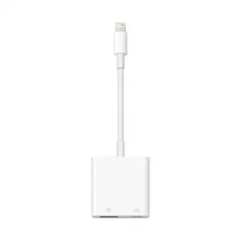 Adaptador de cabo Apple Lightning para USB3 adaptador de câmara — branco, USB 3.2 Gen 1