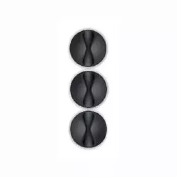 Organizador de cabos BlueLounge CableDrop Mini, suporte de cabos de secretária compacto, preto