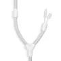 Organizador de cabos BlueLounge Soba, branco – tapete de gestão de cabos de secretária