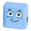 Carimbo retangular azul claro Colop Marky para papel e têxtil