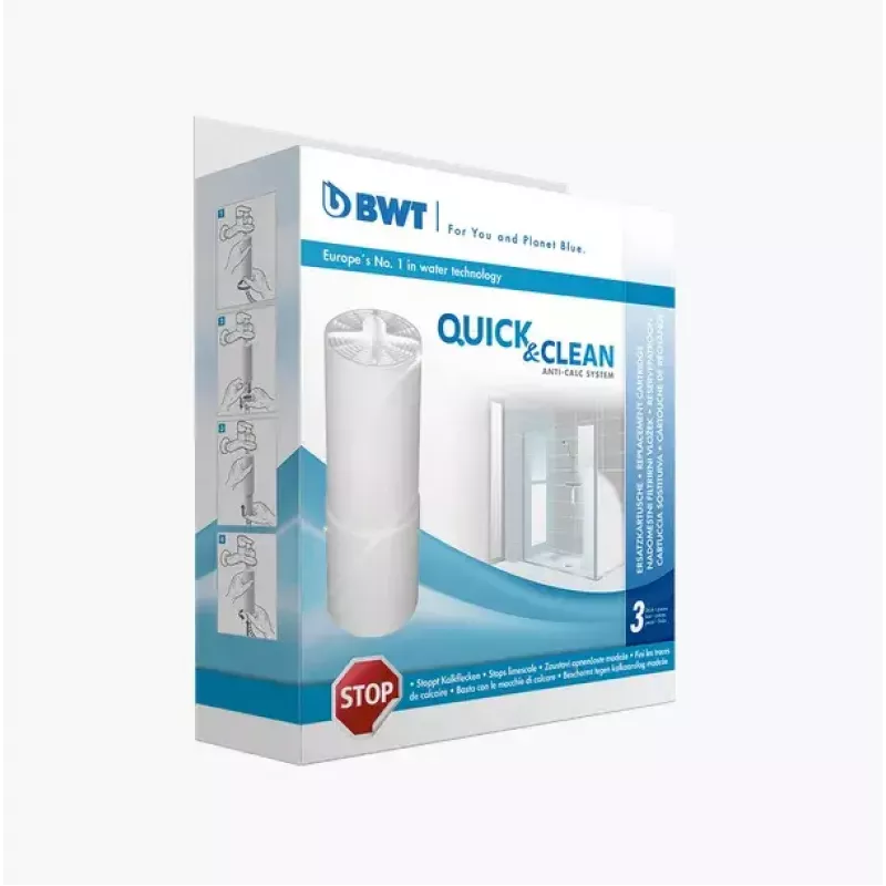 Cartuchos filtrantes anticalcário de substituição BWT Quick & Clean, 3 unid.