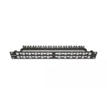 Patch panel 1U Wirewin WKS PANEL 24 preto