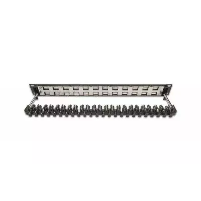 Patch panel 1U Wirewin WKS PANEL 24 preto