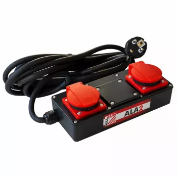 Distribuidor de energia Holzmann ALA2_230V 2 tomadas AC 230V 16A