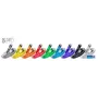 Cabo patch fino cabos patch finos STP cabo de rede azul 5 m Cat6 S/UTP