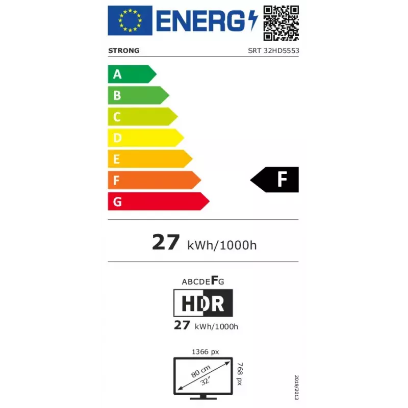 Televisor Strong SRT32HD5553 32 polegadas HD Smart TV 1366 x 768