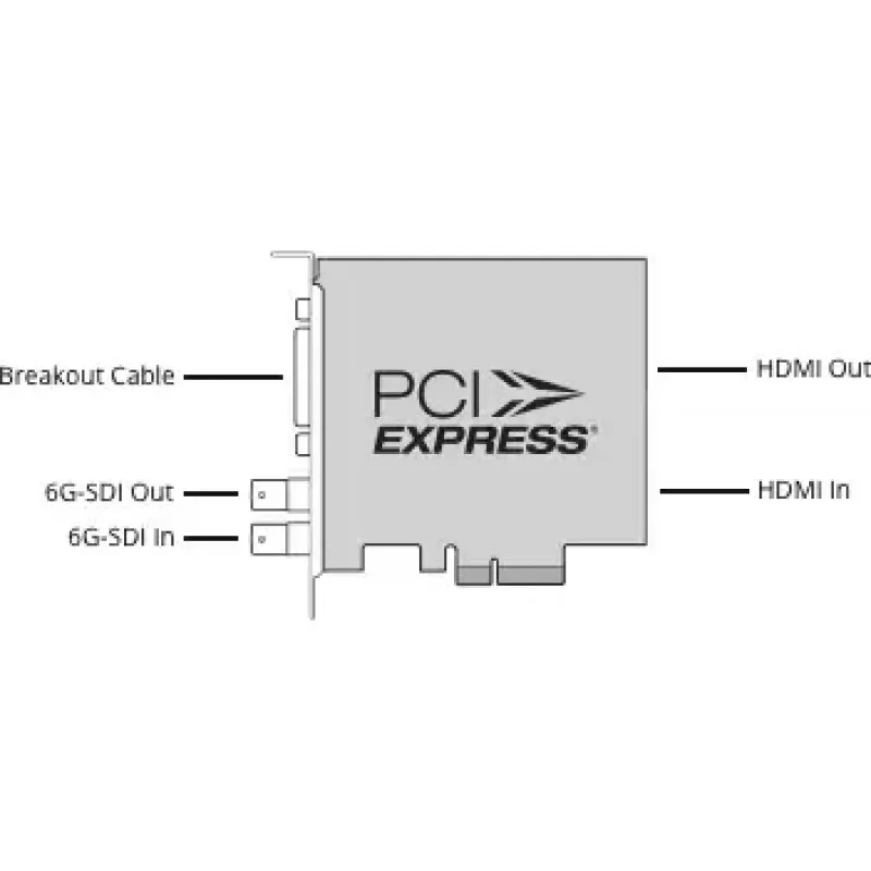 Placa de captura de vídeo Blackmagic Design DeckLink Studio 4K 2x 6G-SDI