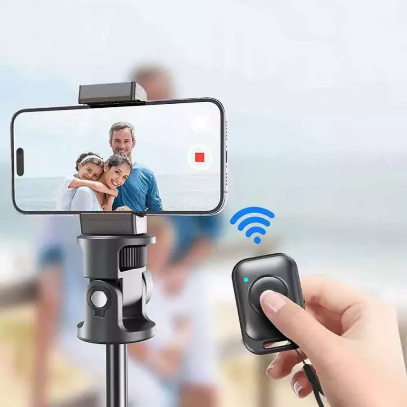 Tech-Protect L03S Pau de selfie tripé com telecomando Bluetooth, preto