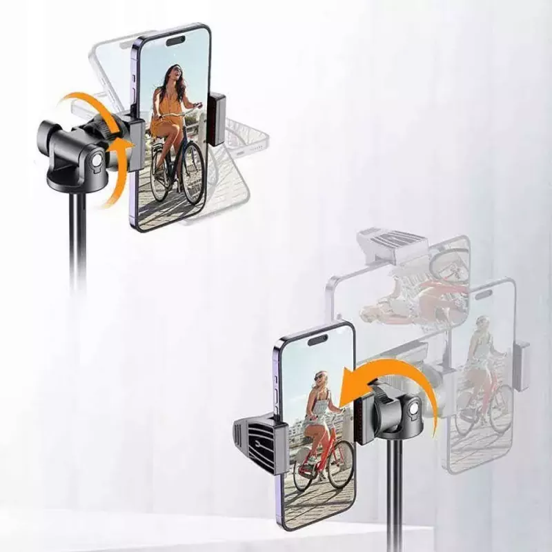 Tech-Protect L03S Pau de selfie tripé com telecomando Bluetooth, preto