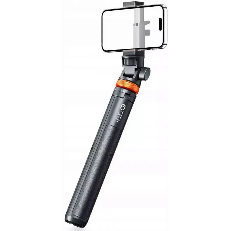 Tech-Protect L03S Pau de selfie tripé com telecomando Bluetooth, preto