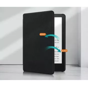 Capa de proteção Smart Case Tech-Protect para Kindle Paperwhite V 5 Signature Edition — preta