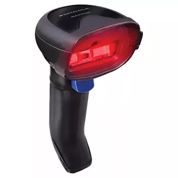 Leitor de códigos de barras portátil Datalogic QD2220-BK 1D LED com fio preto
