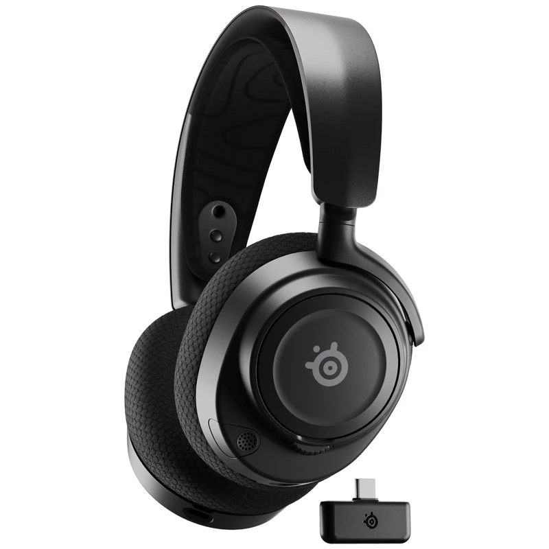 Headset Steelseries Arctis Nova 7 sem fios arco de cabeça gaming USB Type-C Bluetooth preto