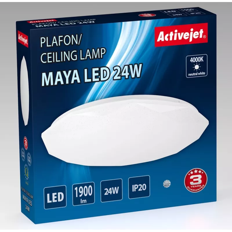 Plafonier LED Activejet AJE-MAYA 24W