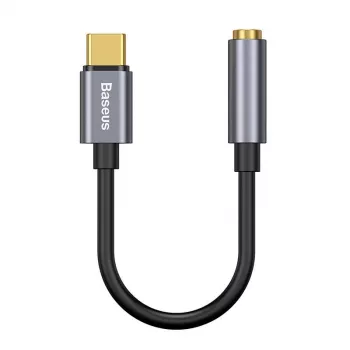 Baseus L54 Adaptador de áudio USB-C + minijack 3,5 mm (Preto+Cinzento)