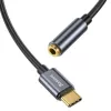 Baseus L54 Adaptador de áudio USB-C + minijack 3,5 mm (Preto+Cinzento)