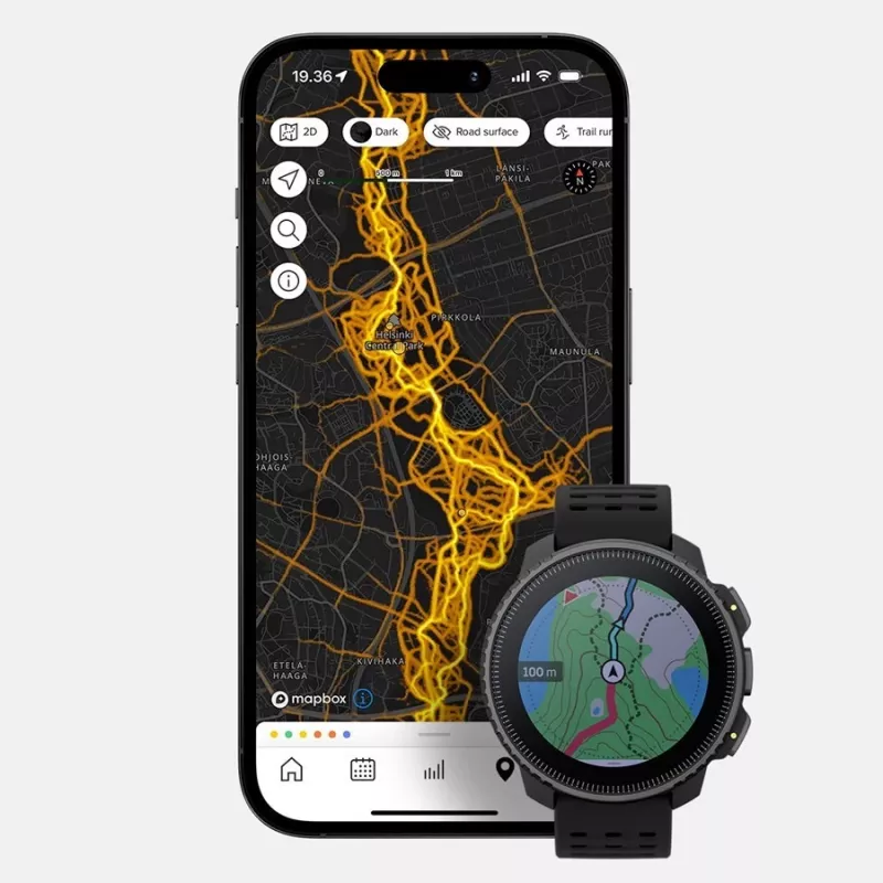 Suunto SS050862000 Smartwatch / Relógio desportivo 3,56 cm (1,4) Dot-Matrix 49 mm 280 x 280 Pixel Ecrã tátil Preto GPS (satélite)