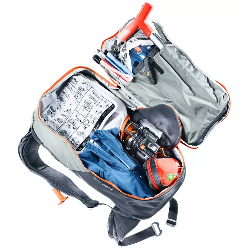 Mochila para avalanches Deuter Alproof Lite 22 estanho/preto