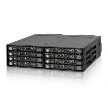 ICY DOCK - ToughArmor - MB998SK-B - 8x2.5 SATA HDD Hot Swap Mobile Rack - suporte HDD - ventoinha 40mm - alumínio - LED - SATA 6Gbit/s - até 7mm de altura