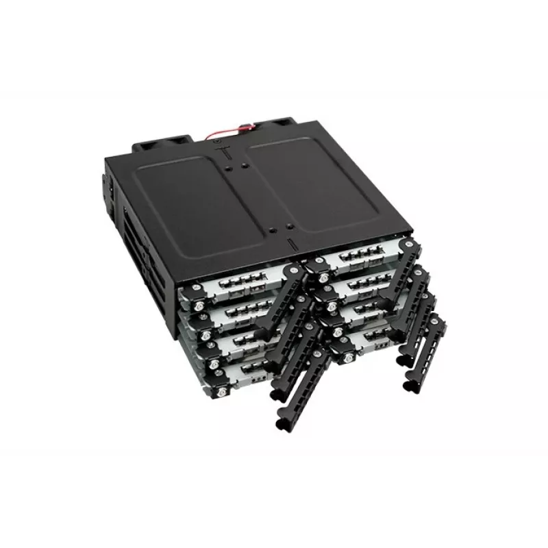 ICY DOCK - ToughArmor - MB998SK-B - 8x2.5 SATA HDD Hot Swap Mobile Rack - suporte HDD - ventoinha 40mm - alumínio - LED - SATA 6Gbit/s - até 7mm de altura