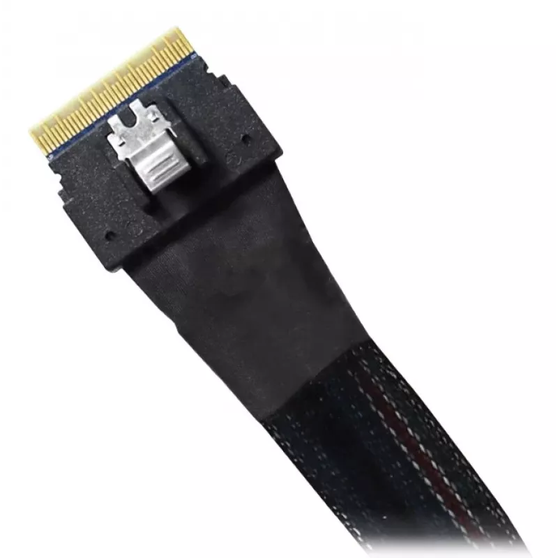 ICY DOCK - Cabo SlimSAS 8i SFF-8654 para 2x SlimSAS 4i SFF-8654 - 0,5M