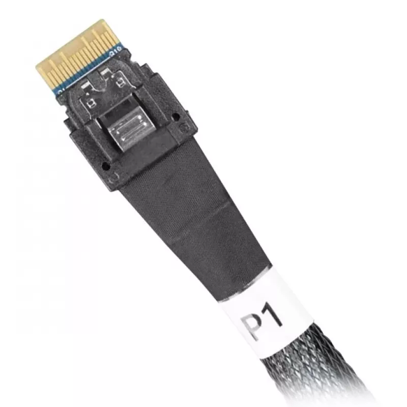 ICY DOCK - Cabo SlimSAS 8i SFF-8654 para 2x SlimSAS 4i SFF-8654 - 0,5M