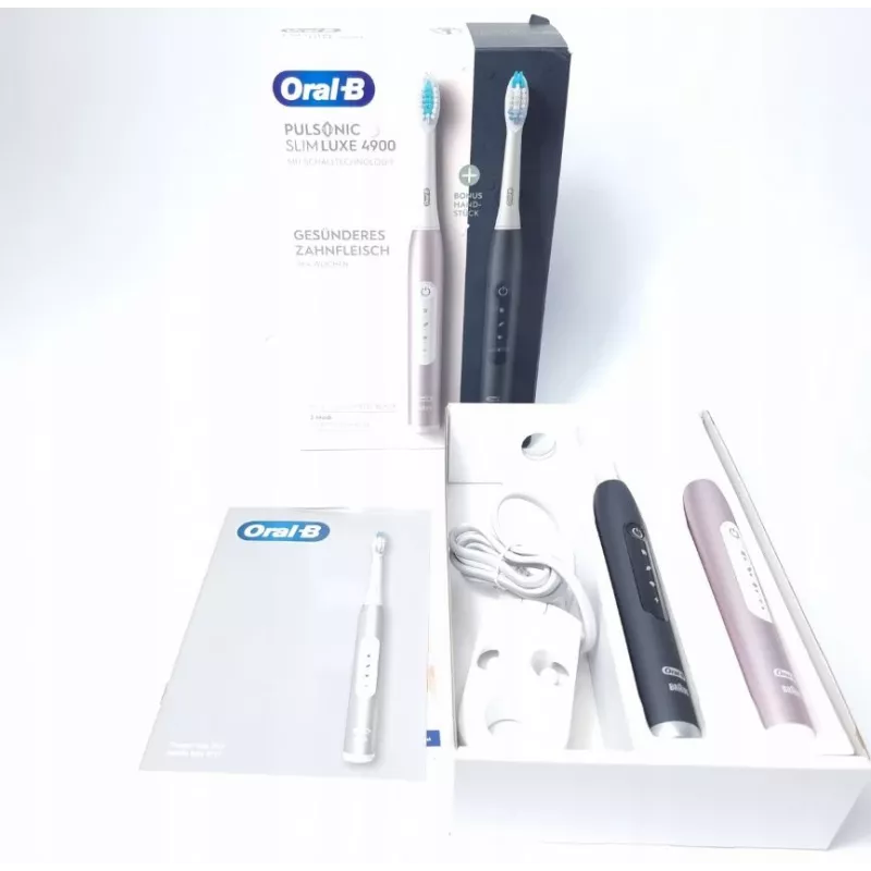 Escova de dentes elétrica Oral-B Pulsonic SlimLuxe 4900 pack duplo