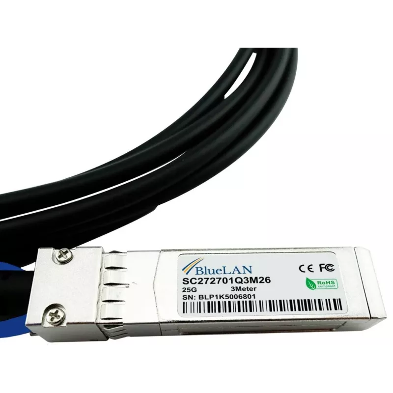 BlueOptics SFP-H25G-CU1M compatível BlueLAN DAC SFP28 SC272701Q1M30