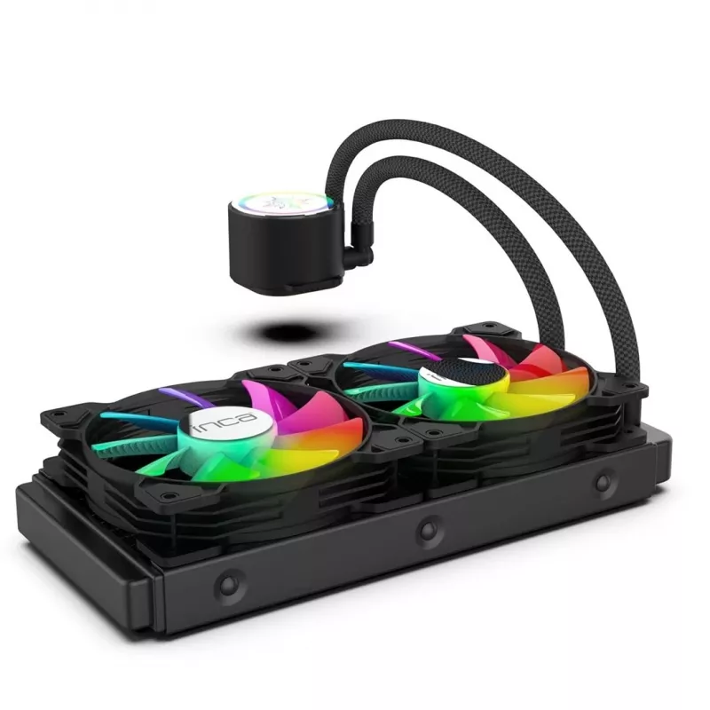 INCA ISS-02XN refrigeração líquida para CPU 2 ventoinhas PWM de 120 mm
