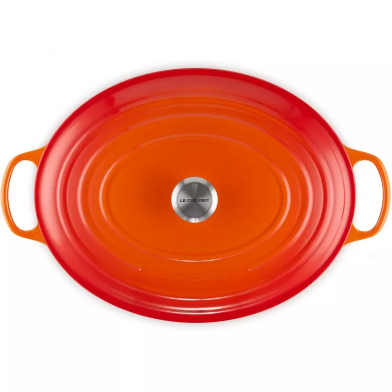 Le Creuset Signature assadeira oval 40cm vermelho para forno (21178400902430)