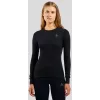 T-shirt de mulher Odlo BL TOP decote redondo l/s ACTIVE WARM ECO, tamanho S, preta
