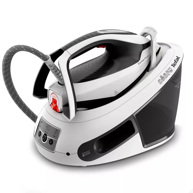 Ferro de engomar Tefal Express Power SV8130 2800 W 1,8 L base Durilium AirGlide Autoclean preto, branco