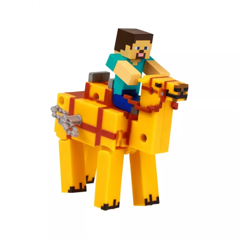 Brinquedo de corda 3D Minecraft S2 – Steve & Camelo
