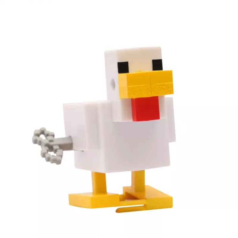 Brinquedo de corda 3D Minecraft S2 - Galinha & Cavaleiro