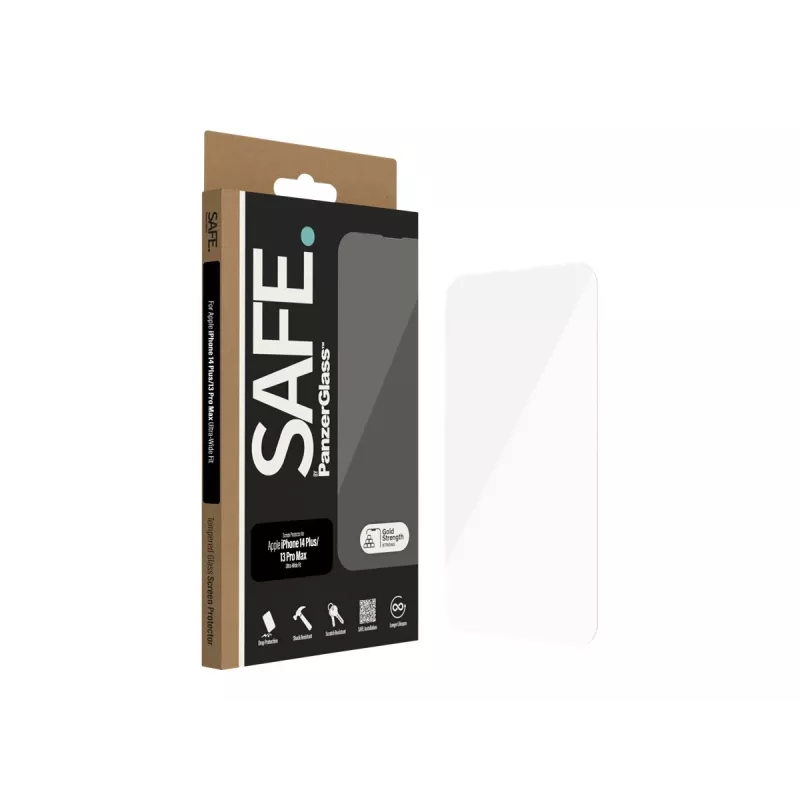 Película de proteção de ecrã SAFE by PanzerGlass Apple iPhone 14 Plus | 13 Pro Max | Ultra-Wide Fit | PanzerGlass