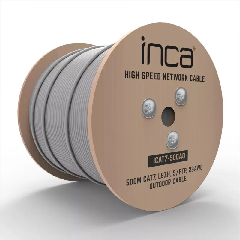 INCA cabo Ethernet ICAT7-500AG S/FTP1 23 AWG cabo CAT7 500M – cabo – rede