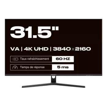 JAPANNEXT monitor 4K UHD 80 cm (31,5) 3840x2160 píxeis, painel VA, 5 ms, 60 Hz, AMD FreeSync, HDMI, DisplayPort (JN-V315UHDR)