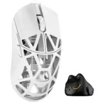 Rato gaming WLMouse Beast X Mini Pro Solid Sides com interruptores óticos Omron (MINI-SHIXIN-WHITE-O)