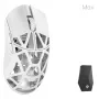 Rato gaming WLMouse Beast X Max Solid Sides com interruptores óticos Omron (MAX-MILKY WHITE-O-SHIXIN)