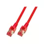 Cabo de rede RJ45 Cat.6 S/FTP LSZH vermelho 15m
