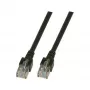 Cabo de rede RJ45 Cat.5e SF/UTP PVC CCA preto 7,5m Fabricante: EFB Elektronik (K5456.7,5)