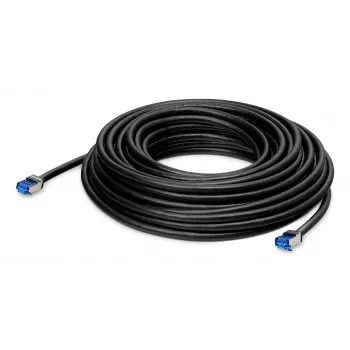 LANCOM - cabo de rede - RJ-45 (macho) para RJ-45 (macho) - 30,0 m - 6,5 mm - S/FTP - CAT 6a - para exterior - preto (61337)