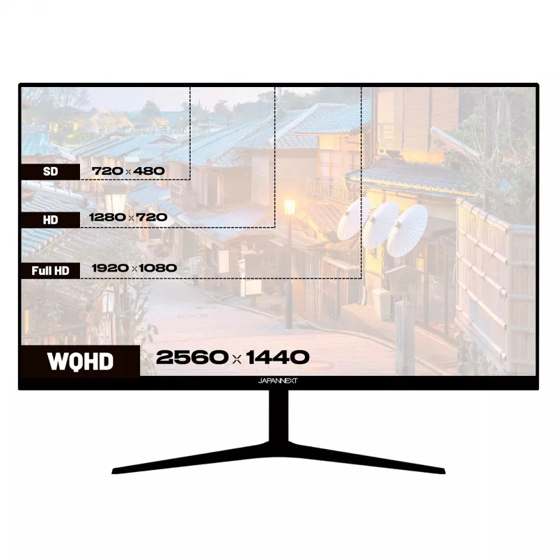 JAPANNEXT JN-IPS27WQHDR-C65W 16:9 HDMI/DP WQHD - ecrã plano (TFT/LCD)