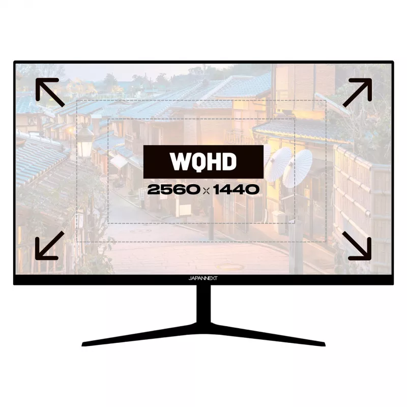 JAPANNEXT JN-IPS27WQHDR-C65W 16:9 HDMI/DP WQHD - ecrã plano (TFT/LCD)