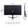 JAPANNEXT JN-IPS27WQHDR-C65W 16:9 HDMI/DP WQHD - ecrã plano (TFT/LCD)