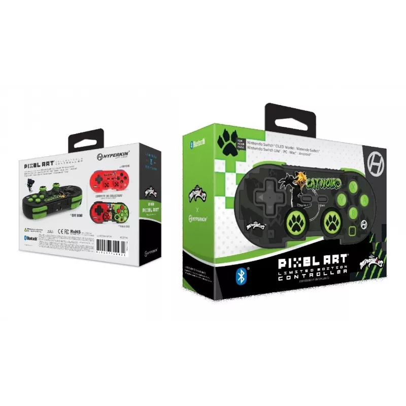 Hyperkin M01328-MTCN, comando, Android, MAC, Nintendo Switch, Nintendo Switch OLED, PC, iOS, botão Select, botão Start, sem fios, Bluetooth, 9 m