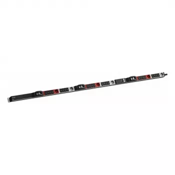 Régua de tomadas Bachmann BN ESSENTIAL Metered com 24×IEC C13, 6×CEE 7/3, 6×LS, cabo de 3,0 m CEE 32/5p
